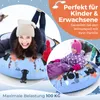 COSTWAY Ø132cm Schneereifen, Aufblasbarer Schlitten mit Produktbild-Vorschau 6