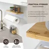 Portarotolo da cucina eluno con ripiano in bambù per Anteprima dell’immagine prodotto 3