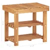 vidaXL Schuhregal 50×32×45 cm Massivholz Akazie Produktbild-Vorschau 4