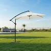 Ampelschirm ⌀3,5M Beige Sonnenschutz Kurbel Schattenspender Produktbild-Vorschau 1