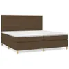 Design Möbel Boxspringbett mit Matratze Dunkelbraun 200x200 Produktbild-Vorschau 2