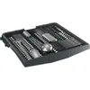 A dishwasher cutlery drawer filled with various utensils. Produktbild-Vorschau