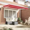 vidaXL Markisenersatzstoff Rot 3 x 2,5 m Polyester Produktbild-Vorschau 3