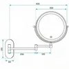 Miroir Rea Glow Led Or Brossé Voir les images du produit 9