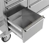 A close-up view of an open drawer in a stainless steel tool cabinet. Produktbild-Vorschau