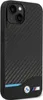 BMW Handyhülle iPhone 13 Schwarz Echtes Leder Carbon-Optik Produktbild-Vorschau 3