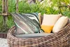 MuchoWow® Outdoor Kissen - Marmor - Gold - Blau - Glitter - Produktbild-Vorschau 3