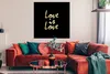 MuchoWow® Poster Zitat - Liebe - Gold 100x100 cm - Produktbild-Vorschau 2