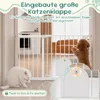 ROSEJANE Treppenschutzgitter ohne Bohren mit Katzenklappe, Produktbild-Vorschau 3