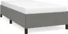 vidaXL Bettgestell ohne Matratze Dunkelgrau 80x200 cm Stoff Produktbild-Vorschau 1