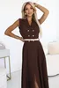 Numoco Midikleid für Frauen Umragig dunkelbraun One size Produktbild-Vorschau 2