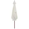vidaXL Sonnenschirm 200x300 cm Holzmast Cremeweiß Produktbild-Vorschau 2