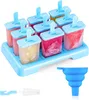 Eisformen 12er Set, Silikon, BPA-frei, Stieleisformen, Produktbild-Vorschau 1