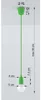 Hängeleuchte DIEGO 1 grün 1xE27 15W PVC 90x9x9cm Sollux Produktbild-Vorschau 17