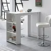 Bartisch  Weiß 120 x 107,5 x 60 cm Stehtisch Holz Produktbild-Vorschau 1