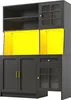 STILVORA Küchenschrank Sideboard mit LED-Beleuchtung,B130 Produktbild-Vorschau 8