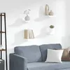 Półki Ścienne, 4 Szt., Białe, 23 X 23,5 X 3,8 Cm, Mdf Podgląd zdjęcia produktu 2