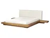 BELIANI Bett Naturfarbene Esche Bouclé u. MDF-Platte mit Produktbild-Vorschau 6