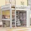 OKWISH Lit Mezzanine Double 140x200 cm - Lit en Bois avec Voir les images du produit 3