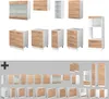Küchenzeile Vicco Fame-Line Goldkraft Eiche/Weiß 280 cm , Produktbild-Vorschau 8