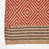 HOMESCAPES Handgewebter Schwarz-Roter Jute-Teppich mit Produktbild-Vorschau 2