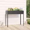 vidaXL Kvetináč antracit 100,5x40,5x90 cm Pozinkovaná oceľ Náhľad obrázku produktu 2