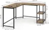 Scrivania angolare Vicco Fyrk Legno antico 138 x 50 cm, Anteprima dell’immagine prodotto 6