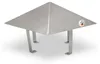 Kaminhaube aus Edelstahl 300 x 300 mm Produktbild-Vorschau 1