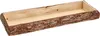 Holz Deko Tablett mit Rinde rechteckig klein - 38 x 11 cm - Produktbild-Vorschau 1