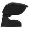 vidaXL vidaXL - Bracciolo - 12x29x(32-46) - cm - ABS - nero Anteprima dell’immagine prodotto 5