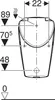 GEBERIT 503110001 Renova S Urinal mit Deckel, Zul. hi. Produktbild-Vorschau 4