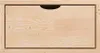 Aufbewahrungswürfel Holz 75x50 cm + Schublade - Naturlack Produktbild-Vorschau 2
