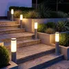 2er Set RGB LED Sockelleuchte, Edelstahl anthrazit, H 45 cm Produktbild-Vorschau 2