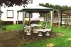 Tavolo in pietra Terrazza Decorazione Giardino Mobili Anteprima dell’immagine prodotto 4