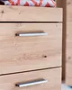 Close-up of a wooden dresser with three drawers. Produktbild-Vorschau