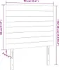 LED Kopfteil Dunkelblau 90x5x118/128 cm Samt Produktbild-Vorschau 6
