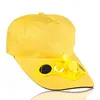 Solární kšiltovka s ventilátorem - žlutá Náhled obrázku produktu 2