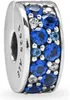 Ciondolo Pandora Blue Pavé Clip 791817NSBMX Anteprima dell’immagine prodotto 2