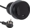DesignLight Einbausteckdose SINGLE BOX mit USB, schwarz Produktbild-Vorschau 3
