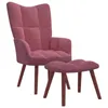 vidaXL Relaxsessel mit Hocker Rosa Samt Produktbild-Vorschau 13