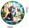 GKA Sonnenfänger süße Katze mit Schmetterling 15 cm Produktbild-Vorschau 5