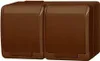 2-fach Aufputzsteckdose, IP44, Bronze, HERMES Produktbild-Vorschau 9
