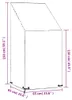 vidaXL Abdeckung für Gartenstuhl 8 Ösen 65x65x110/150 cm Produktbild-Vorschau 7