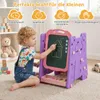 COSTWAY, mesa infantil 4 en 1: caballete para niños con Vista previa de la imagen del producto 9