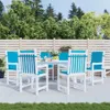 Gartenstuhlauflagen für Niedriglehner 6 Stk. Blau 100x50x3 Produktbild-Vorschau 2