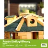Vogelfutterhaus Vogelhaus mit Futtersilo aus Fichtenholz, Produktbild-Vorschau 8