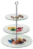 Glas-Etagere, Edelstahl/Glas, 2 stufig / 3 stufig wählbar : Produktbild-Vorschau 1