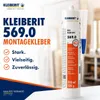 KLEIBERIT 569.0 Supratac 325g Kartusche – 1K-PUR-Bau- & Produktbild-Vorschau 2