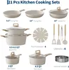21-częściowy zestaw garnków i patelni, ceramiczna powłoka Podgląd zdjęcia produktu 2