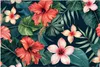Küchenrückwand Spritzschutz Glas mit Motiv Tropenblumen 40 Produktbild-Vorschau 3